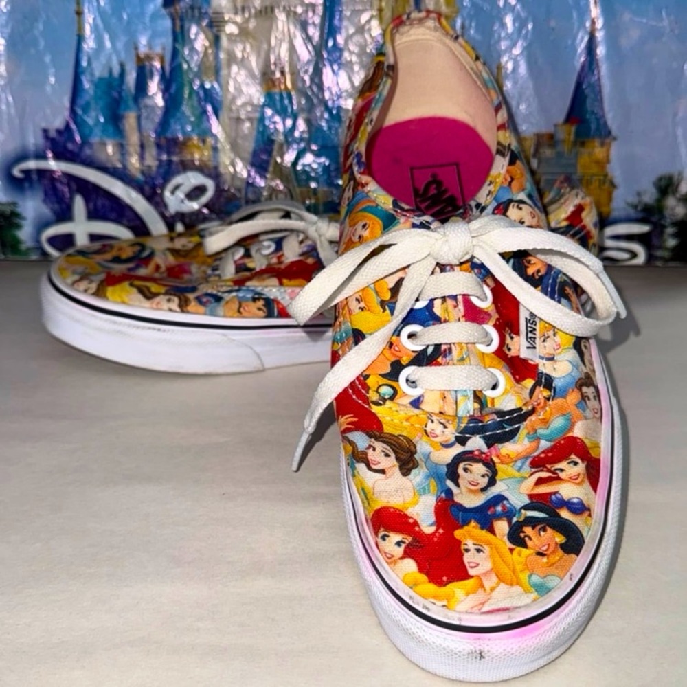 Disney parks x vans classic princess jasmine Ariel belle aurora canvas sneakers